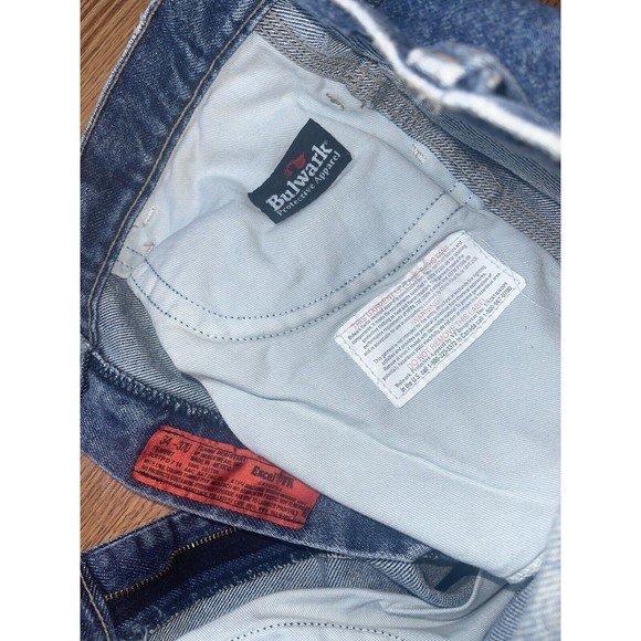 BULWARK FR Blue Denim Fire Flame Resistant Work Pants Jeans - Picture 7 of 8